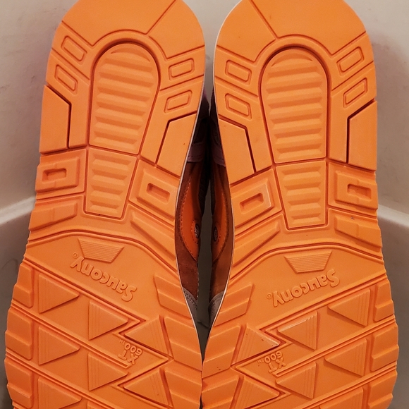 Saucony Shadow 5000 Tan/Orange Men Size 13 New - Picture 10 of 12